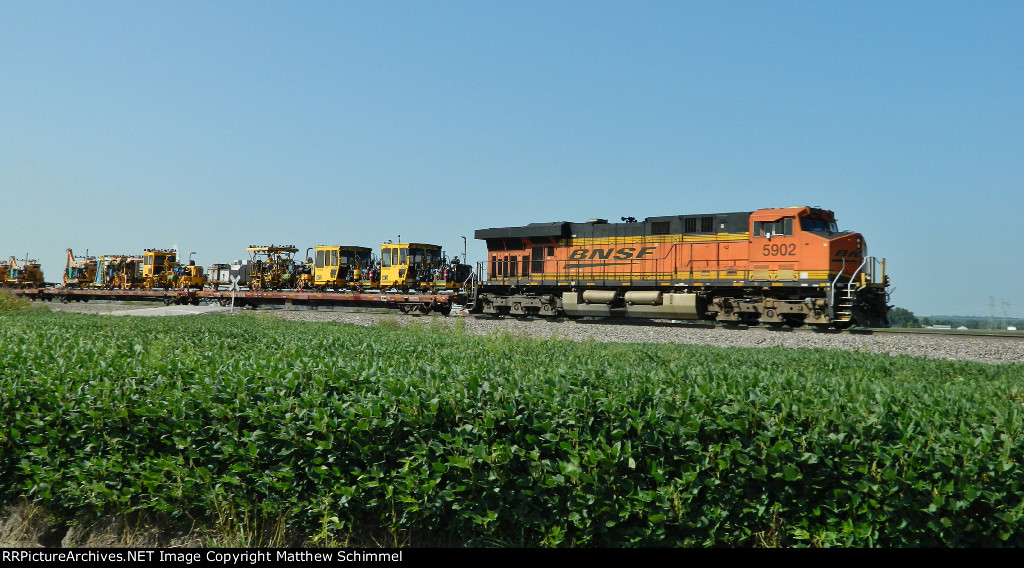MoW Train Rolling Over The Soybeans